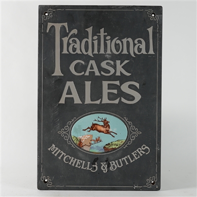 Traditional Cask Ales Mitchell And Butlers Slate Pub Sign
