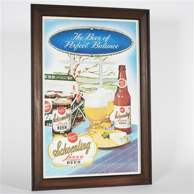 Schoenling Lager Perfect Balance Flat Top 6 Pack Food Sign