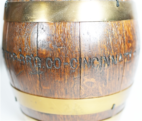 Red Top Wooden Beer Barrel Keg