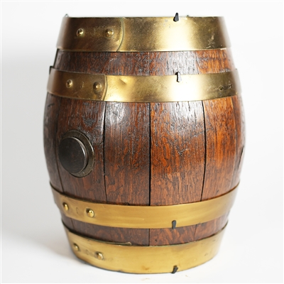 Red Top Wooden Beer Barrel Keg