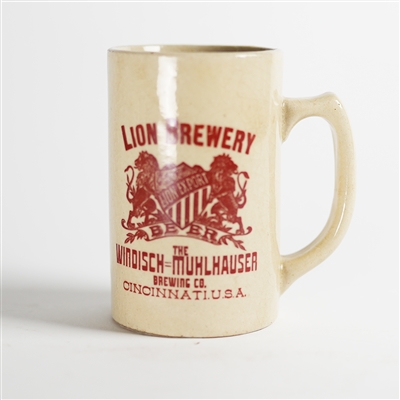 Windisch Muhlhauser Lion Brewery Export Beer Preproh Mug Cincinnati