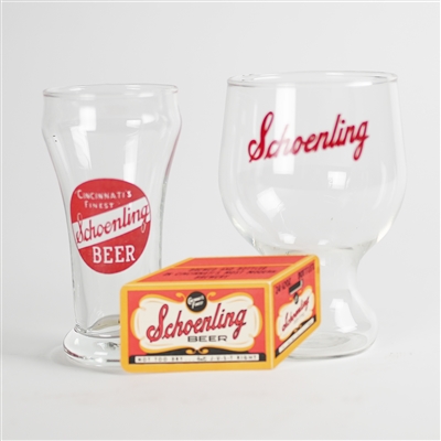 Schoenling Set of 2 Glasses and Small Diecut