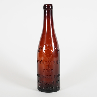 Red Top Rye Ferd Westheimer Embossed Bottle