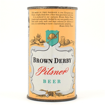 Brown Derby Beer Instructional Flat Top SALEM 42-31 USBCOI 134