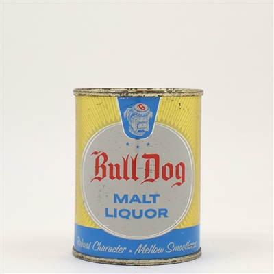 Bull Dog Malt Liquor 8 Ounce Flat Top STOUT LID GRACE BROS 239-9
