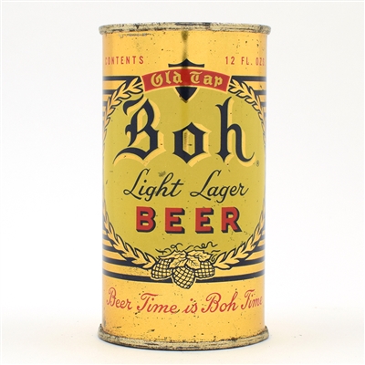 Boh Beer Flat Top RARE THIS CLEAN ACTUAL 40-10