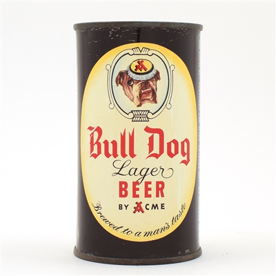 Bull Dog Beer Flat Top LOS ANGELES YELLOW MANDATORY 45-16