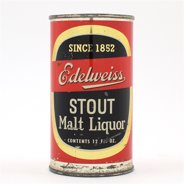 Edelweiss Stout Malt Liquor Flat Top SCARCE 59-10