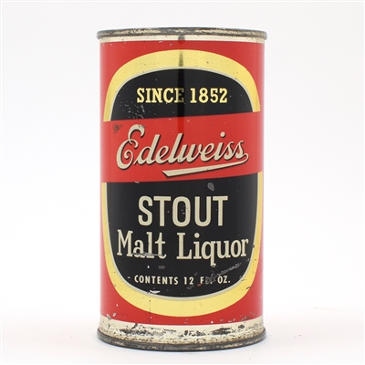 Edelweiss Stout Malt Liquor Flat Top SCARCE 59-10