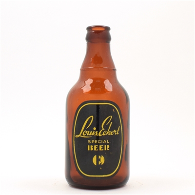 Louis Eckert Special Beer 2-sided 2-color ACL Steinie Bottle