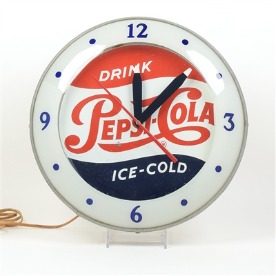 Pepsi-Cola 1940s Illuminated Clock