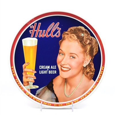 Hulls Ale-Beer 1940s Serving Tray INNER RIM TEXT MINT