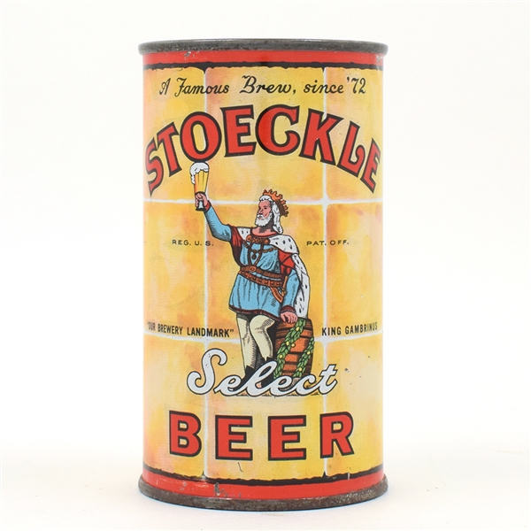 Stoeckle Beer Flat Top NON-IRTP GRAPHIC SCARCE CLEAN 137-1
