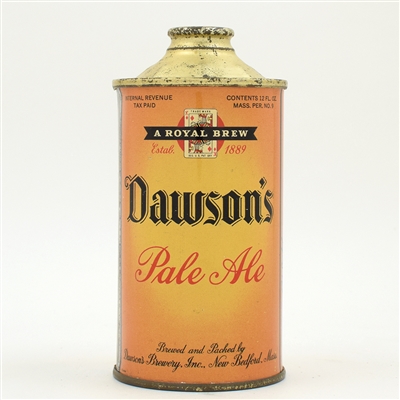 Dawsons Pale Ale Cone Top NEAR MINT 158-27