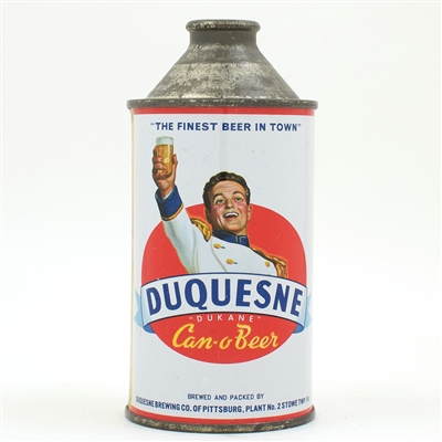 Duquesne Beer Cone Top 2-FACED NEAR MINT 160-1