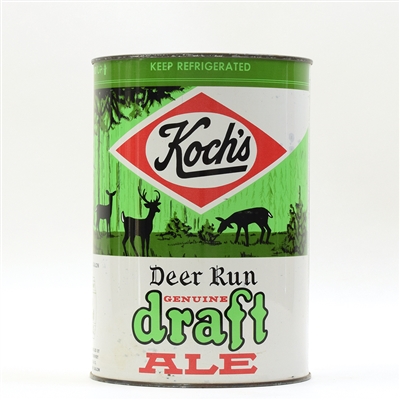 Kochs Deer Run Draft Ale Gallon  RARE AMONG BEST 245-7