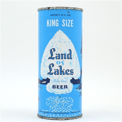 Land of Lakes Beer 16 Ounce Flat Top 231-32