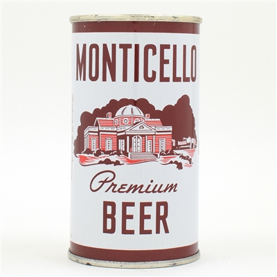 Monticello Beer Flat Top NEAR MINT 100-26