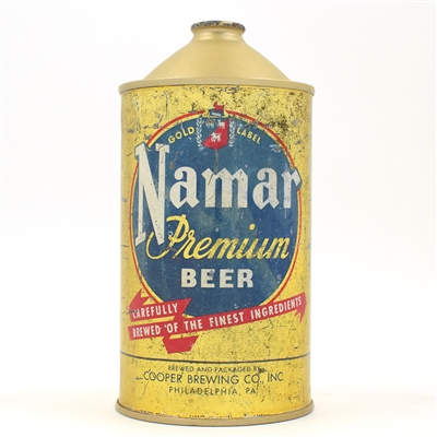 Namar Beer Quart Cone Top RARE CROWN VERSION IRTP AT SEAM 215-2