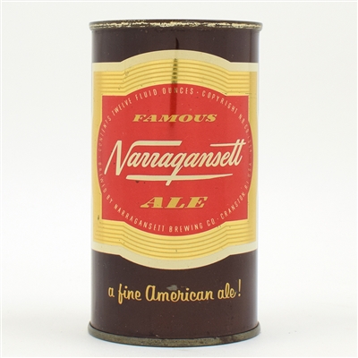 Narragansett Ale Flat Top CLEAN FOR THIS LABEL 101-20