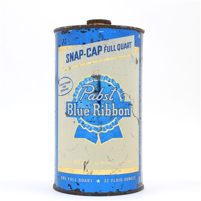 Pabst Blue Ribbon Beer Quart Snap Cap SCARCE LA MANDATORY 216-17