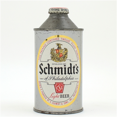 Schmidts Beer Flat Bottom Cone Top 185-7