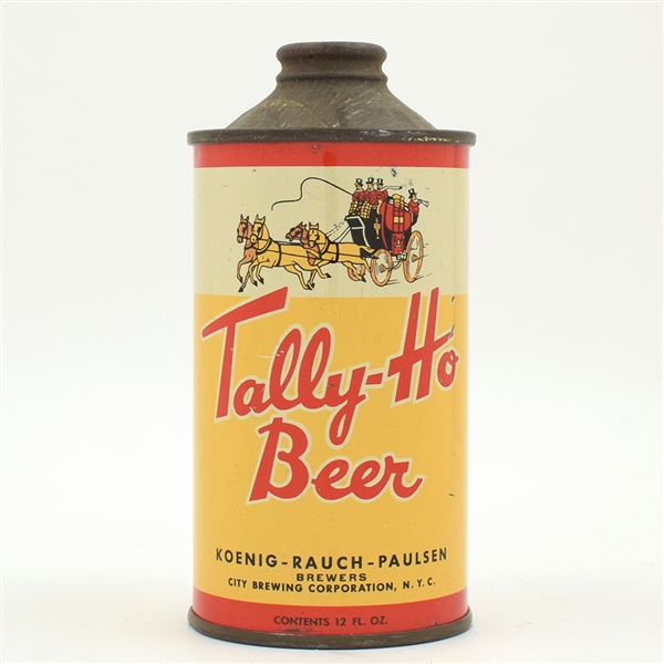 Tally-Ho Beer Cone Top SCARCE AND CLEAN 186-23