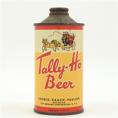 Tally-Ho Beer Cone Top SCARCE AND CLEAN 186-23