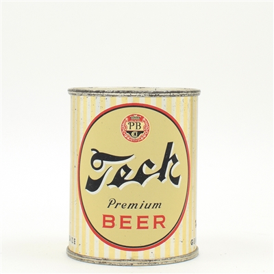 Tech Beer 8 Ounce Bank Lid Flat Top 242-19