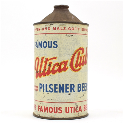 Utica Club Beer Quart Cone Top 220-9