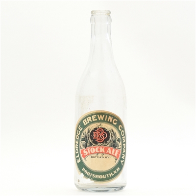 Eldredge Brewing Co Stock Ale Pre-Prohibition Bottle