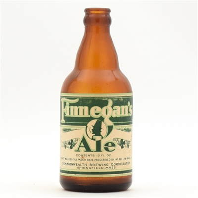 Finnegans Ale 1930s Steinie Bottle