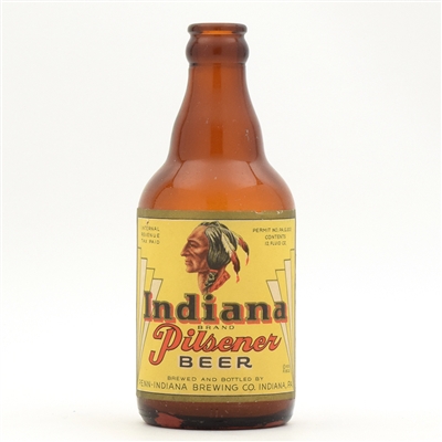 Indiana Beer 1930s Steinie Bottle