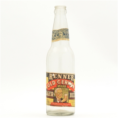 Renner Old German Beer 1930s Bottle
