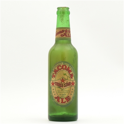 Tacoma Three Star Ale 1930s Bottle