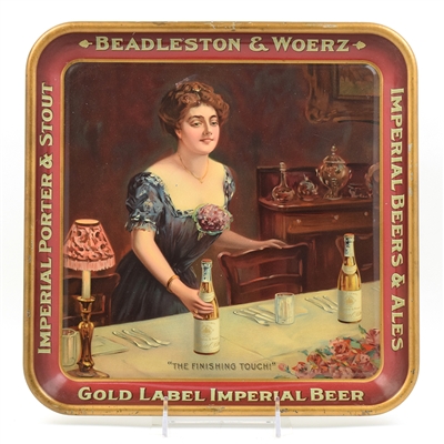 Beadelston and Woerz Pre-Prohibition Serving Tray STUNNING
