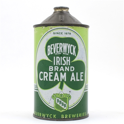 Beverwyck Irish Cream Ale Quart Cone Top 1878 DATE 203-5