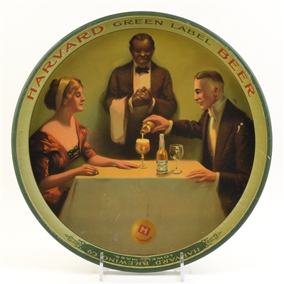 Harvard Brewing Pre-Prohibition Serving Tray OLDER MAN