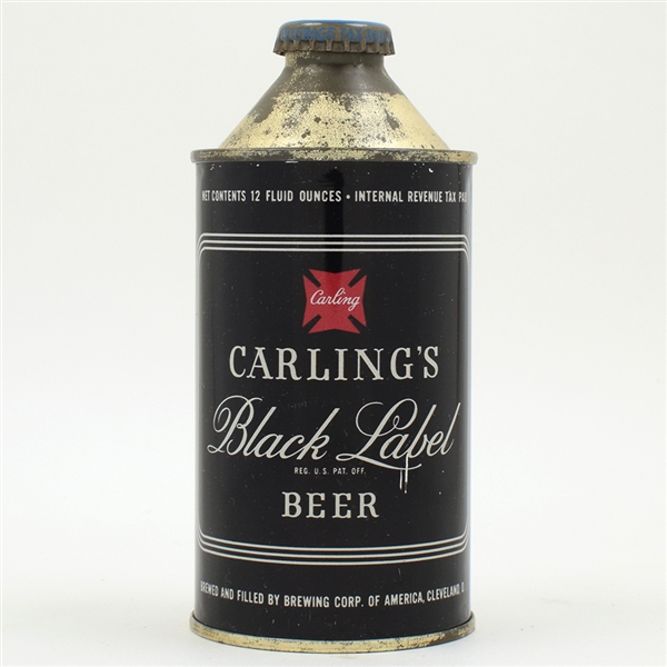 Black Label Beer Cone Top TERRIFIC 156-29