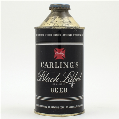Black Label Beer Cone Top TERRIFIC 156-29