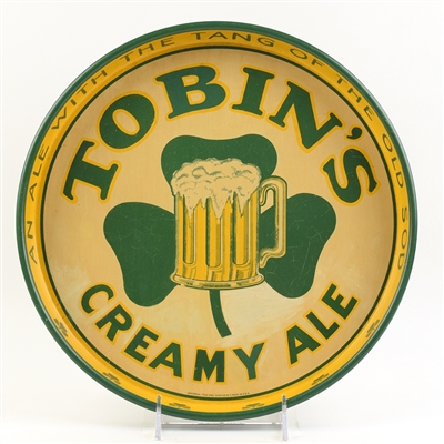 Tobins Creamy Ale 1930s Serving Tray ULTRA RARE