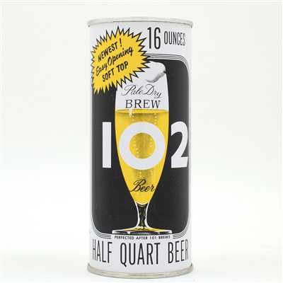 Brew 102 Beer 16 Ounce Aluminum Softop Flat Top SOFT TOP IN BURST 226-3