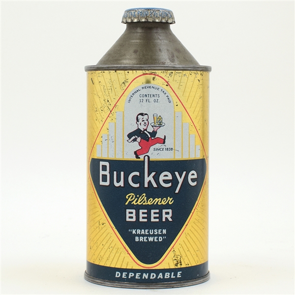 Buckeye Beer Cone Top SCARCE CLEAN IRTP 155-10