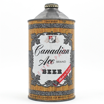 Canadian Ace Beer Quart Cone Top 205-5