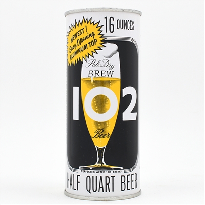 Brew 102 Beer 16 Ounce Flat Top EASY OPEN ALUMINUM TOP 226-4