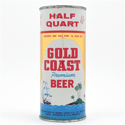 Gold Coast Beer 16 Ounce Flat Top DREWRYS 229-29