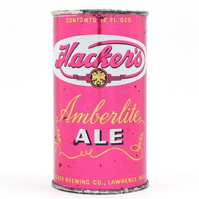 Hackers Ale Flat Top RARE CLEAN 78-34