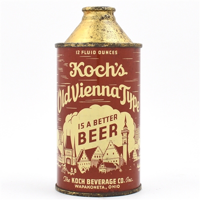 Kochs Old Vienna Type Beer Cone Top NEAR MINT 171-23