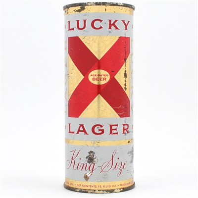 Lucky Lager Beer 15 Ounce Flat Top AMERICAN SAN FRANCISCO 232-14
