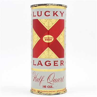 Lucky Lager Beer 16 Ounce Flat Top SAN FRANCISCO 232-12